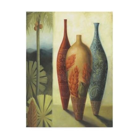 Lisa Audit 'South Of Paradise Vases 1' Canvas Art,35x47